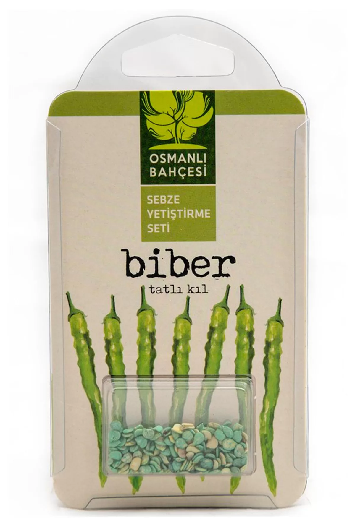 Yerli Tatlı Kıl Biber Tohum Yetiştirme Seti