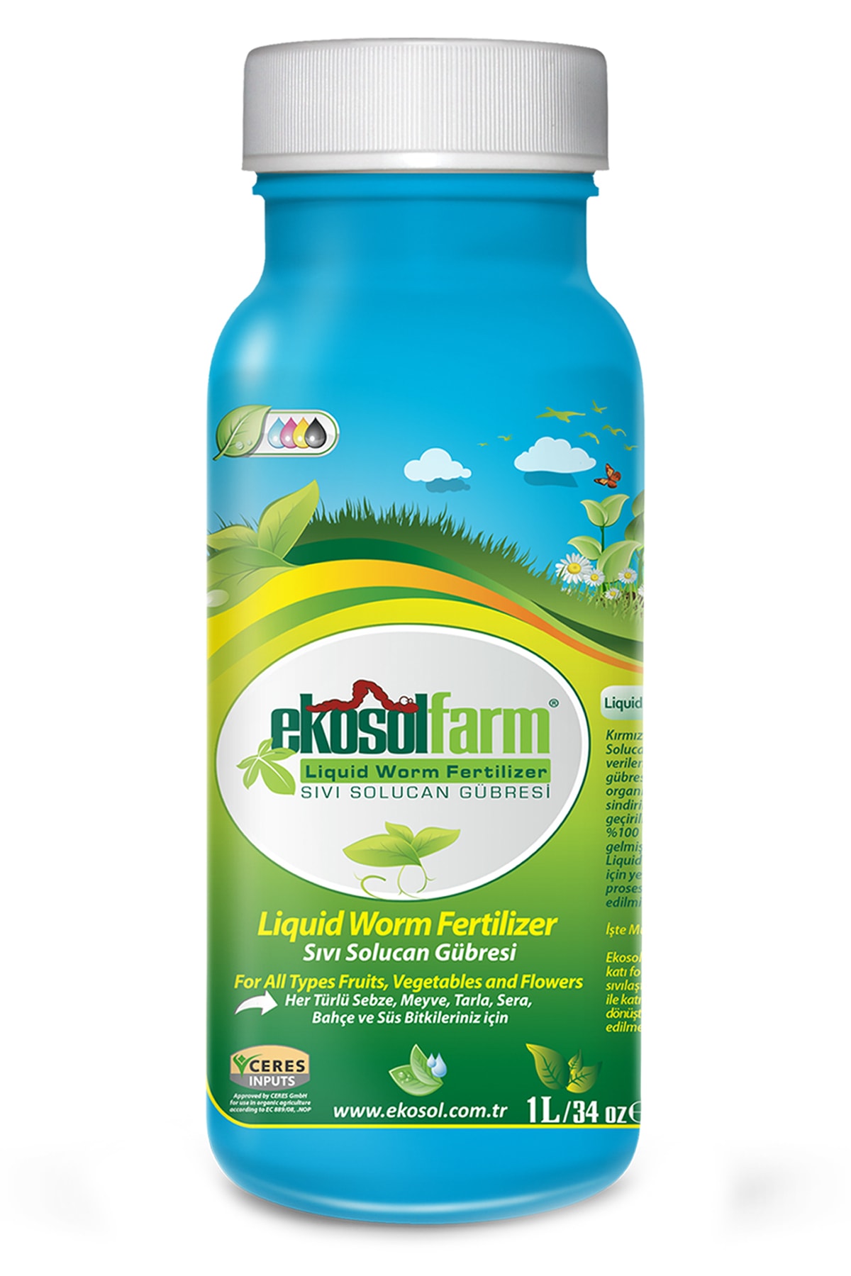 EkosolFarm Sıvı Solucan Gübresi 1 Litre