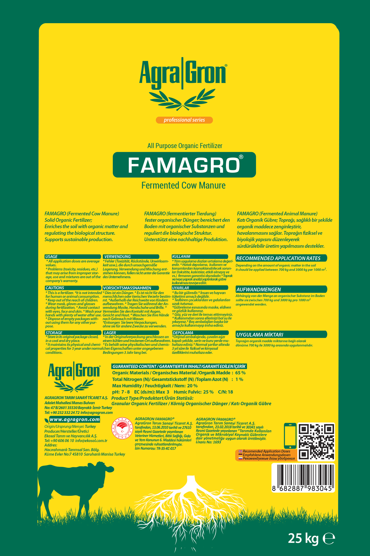 AgraGron FamAgro Organik Gubre