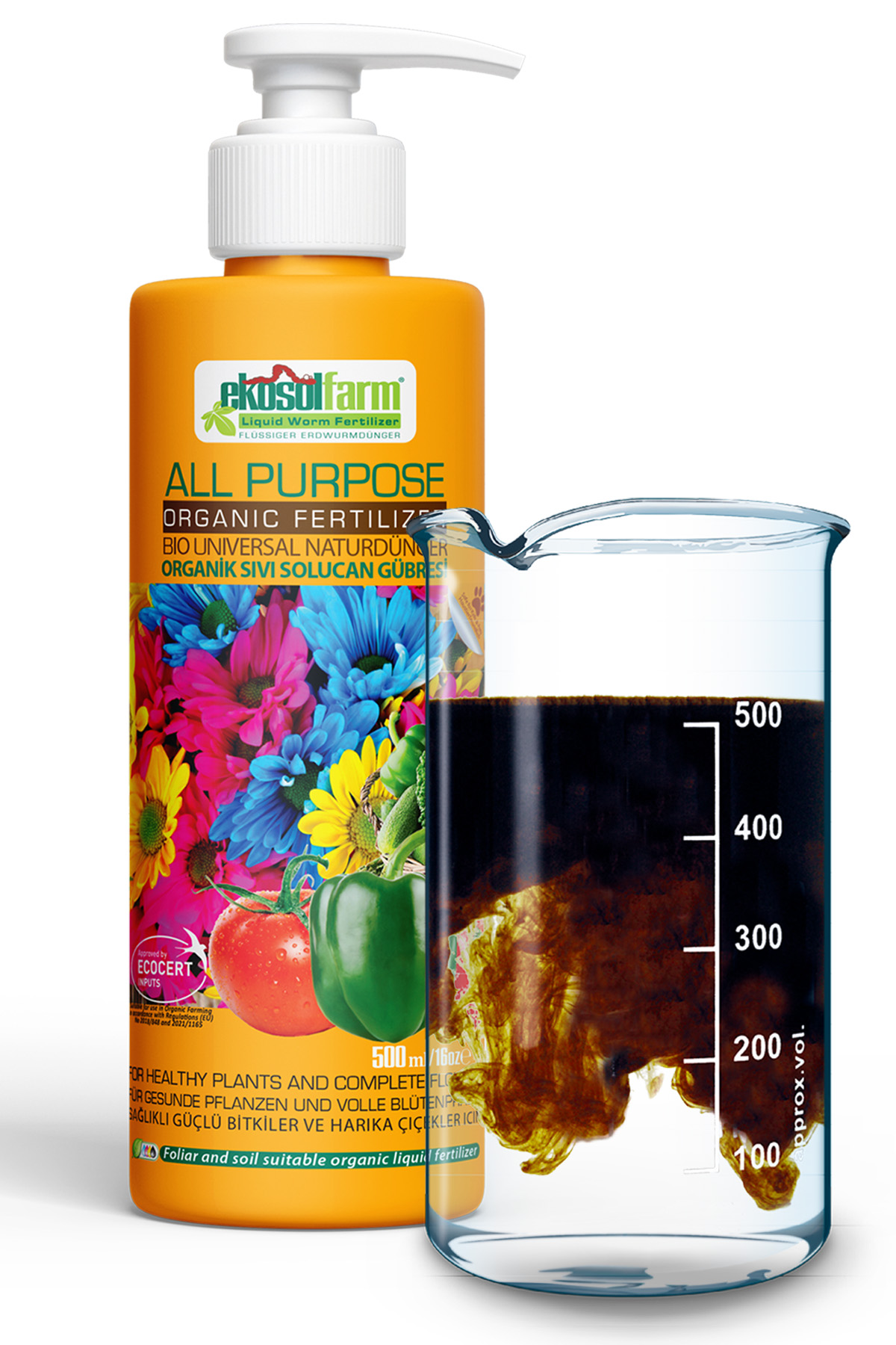 EkosolFarm Sıvı Solucan Gübresi 500 ml