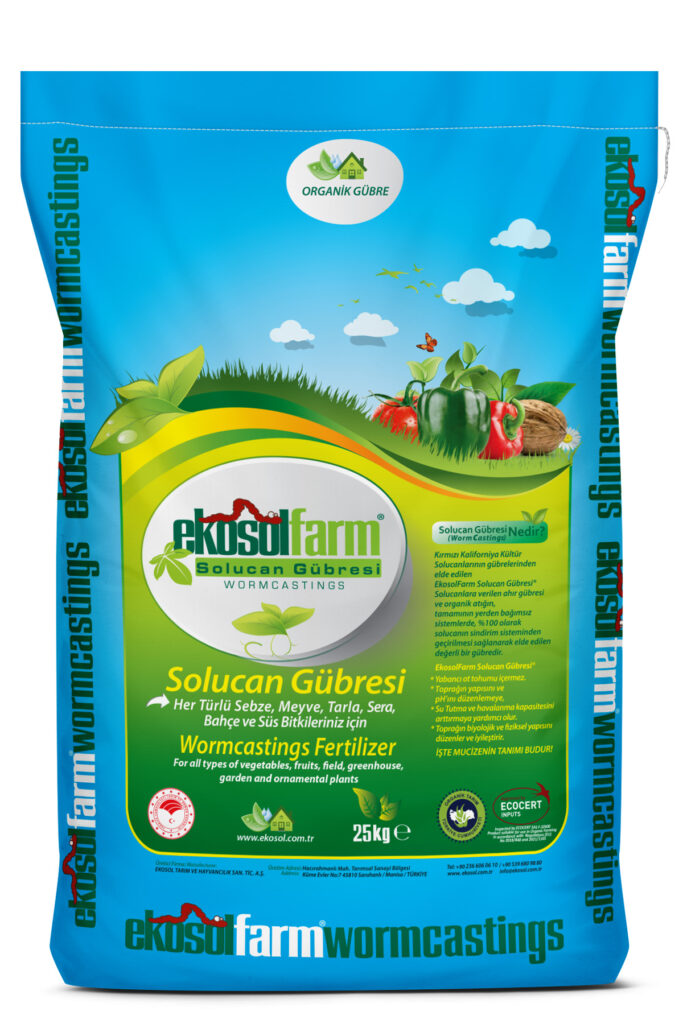 EkosolFarm Solucan Gübresi 25 kg