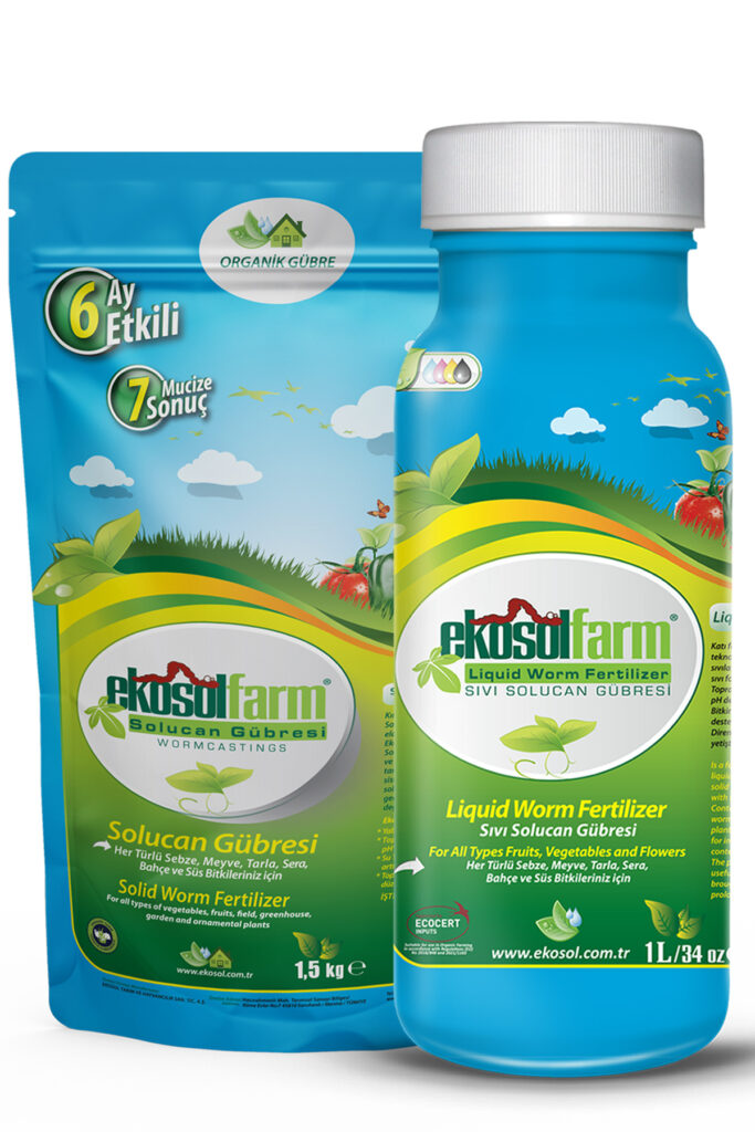EkosolFarm Solucan Gübresi 1 lt +1,5 kg