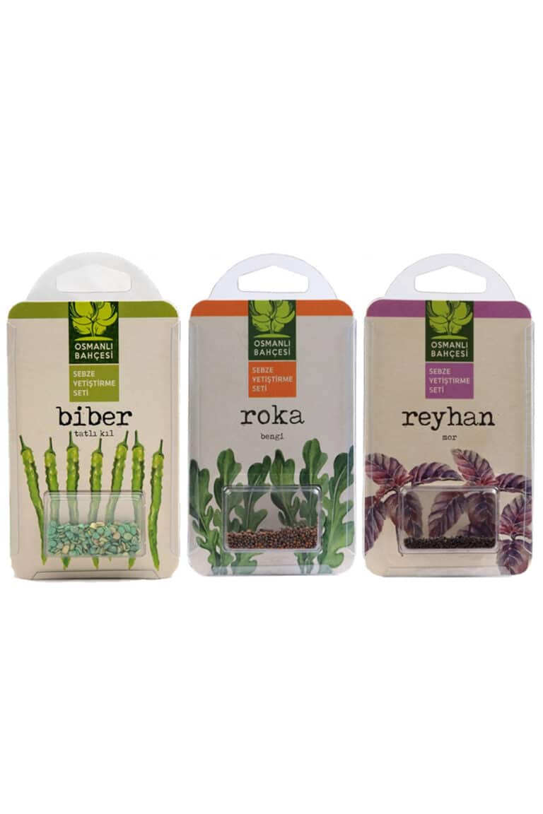 biber, roka, reyhan tohumu