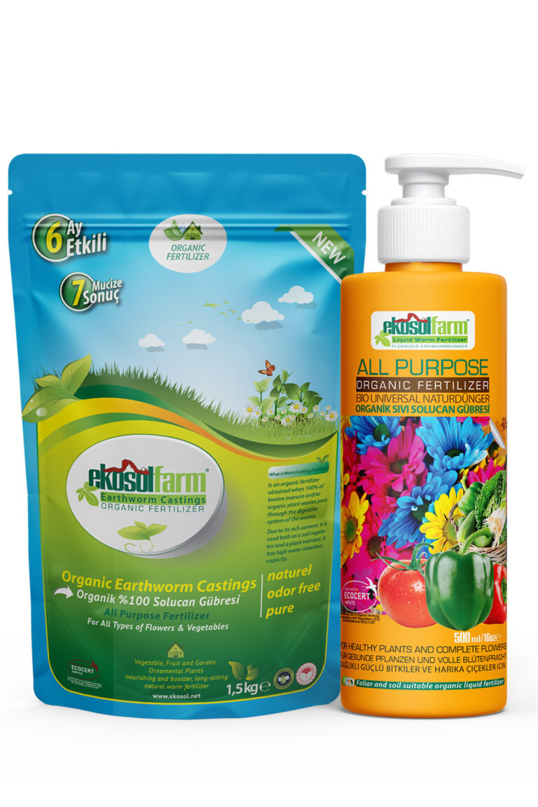 EkosolFarm Solucan Gübresi 500 ml +1,5 kg